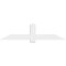 Ekena Millwork Eugene Architectural Grade PVC Gable Bracket, 72"W x 18"H x 2"D x 6"F, 6/12 Pitch GBP072X18X0206EUG00 - alternate 3